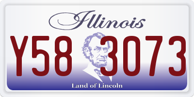 IL license plate Y583073