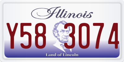 IL license plate Y583074