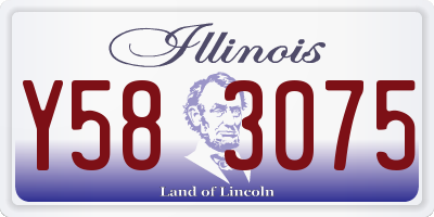 IL license plate Y583075