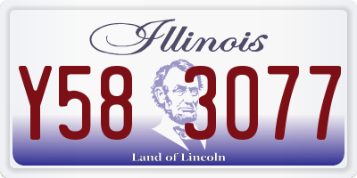 IL license plate Y583077