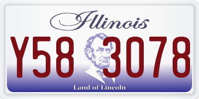 IL license plate Y583078