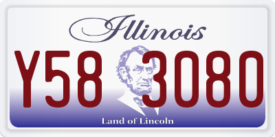 IL license plate Y583080