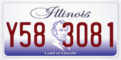 IL license plate Y583081