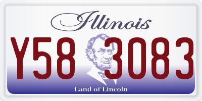 IL license plate Y583083