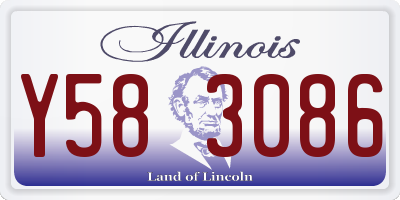 IL license plate Y583086