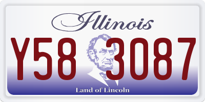 IL license plate Y583087