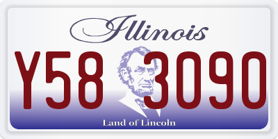 IL license plate Y583090