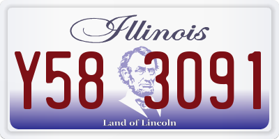 IL license plate Y583091