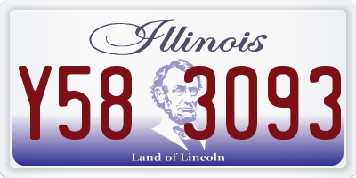 IL license plate Y583093