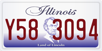 IL license plate Y583094
