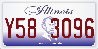 IL license plate Y583096