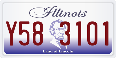 IL license plate Y583101