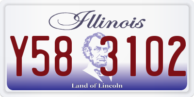IL license plate Y583102