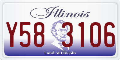 IL license plate Y583106