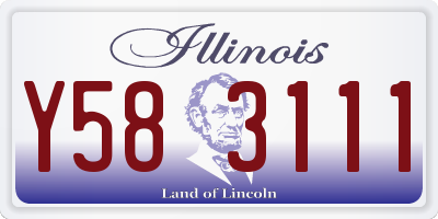 IL license plate Y583111