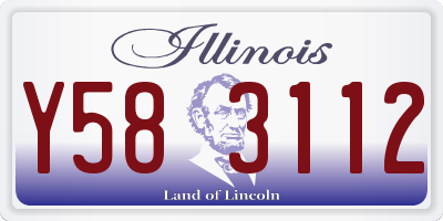 IL license plate Y583112