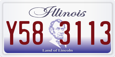 IL license plate Y583113