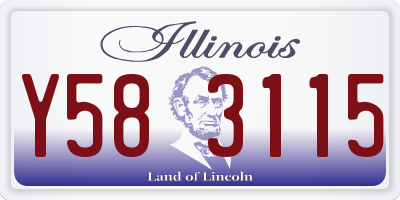IL license plate Y583115