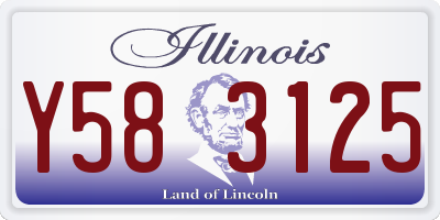 IL license plate Y583125