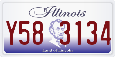 IL license plate Y583134