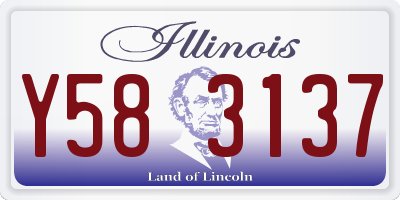 IL license plate Y583137