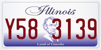 IL license plate Y583139