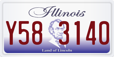 IL license plate Y583140