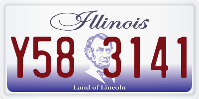 IL license plate Y583141