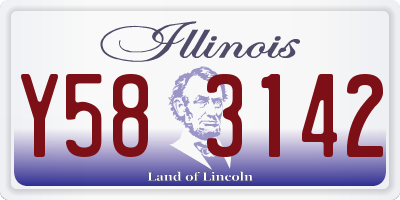 IL license plate Y583142