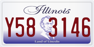IL license plate Y583146