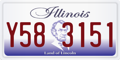 IL license plate Y583151