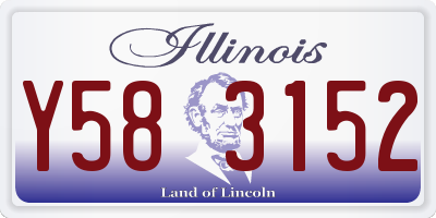 IL license plate Y583152