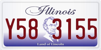 IL license plate Y583155