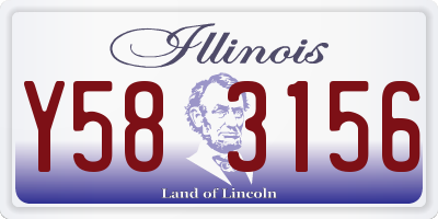 IL license plate Y583156