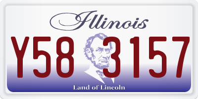 IL license plate Y583157