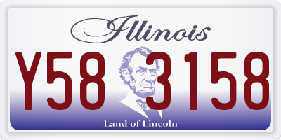 IL license plate Y583158