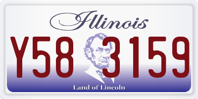 IL license plate Y583159
