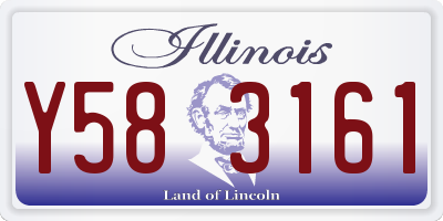 IL license plate Y583161