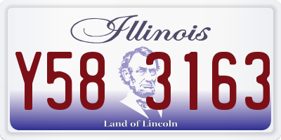 IL license plate Y583163