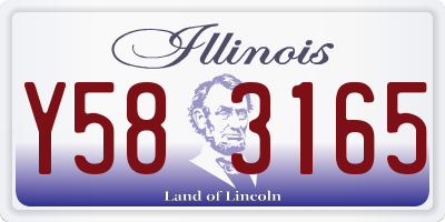 IL license plate Y583165