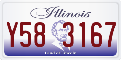 IL license plate Y583167