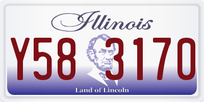 IL license plate Y583170