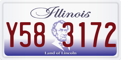 IL license plate Y583172