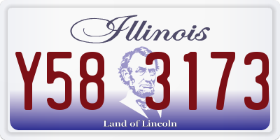 IL license plate Y583173