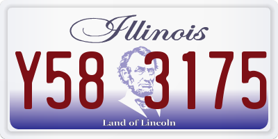 IL license plate Y583175