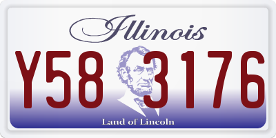 IL license plate Y583176
