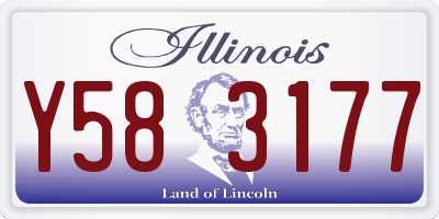 IL license plate Y583177