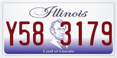 IL license plate Y583179