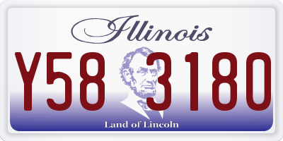 IL license plate Y583180