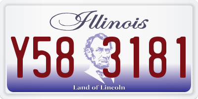 IL license plate Y583181